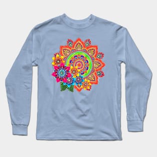 Springtime Mandala Long Sleeve T-Shirt